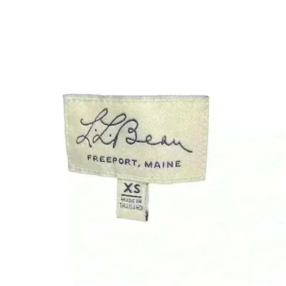 LL Bean Jacket Womens XS Black Chore Coat Linen Rayon Blend Hide Away Hood - Picture 5 of 13